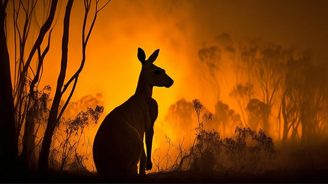 Buschfeuer in Australien 2019/2020 als extremes Klimaereignis im Funk Global Risk Consensus