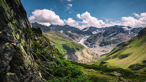 Gletscherschwund als sichtbare Folge des Klimawandels im Funk Global Risk Consensus